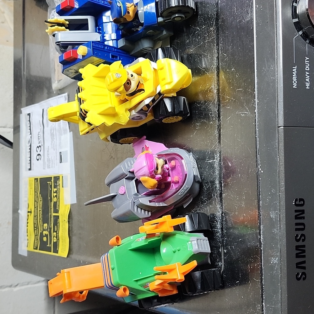 🐾PAW PATROL BUNDLE! 4 Rescue Vehicles- Blue, Yellow, Pink & Green